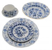 71 PIECES OF MEISSEN BLUE ONIO