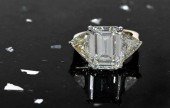 7.10CT. EMERALD CUT DIAMOND RI