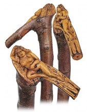 72. FOLK ART EROTIC CANE -CA.