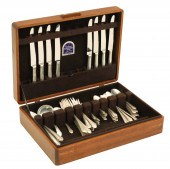 72 PIECE ALVIN STERLING FLATWA