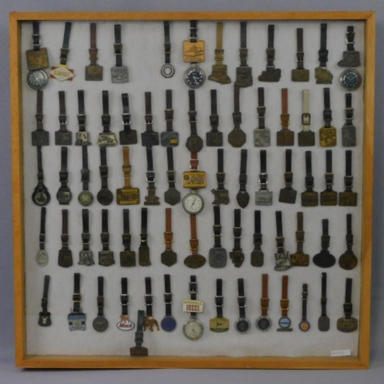 (72) VINTAGE WATCH FOBS WITH