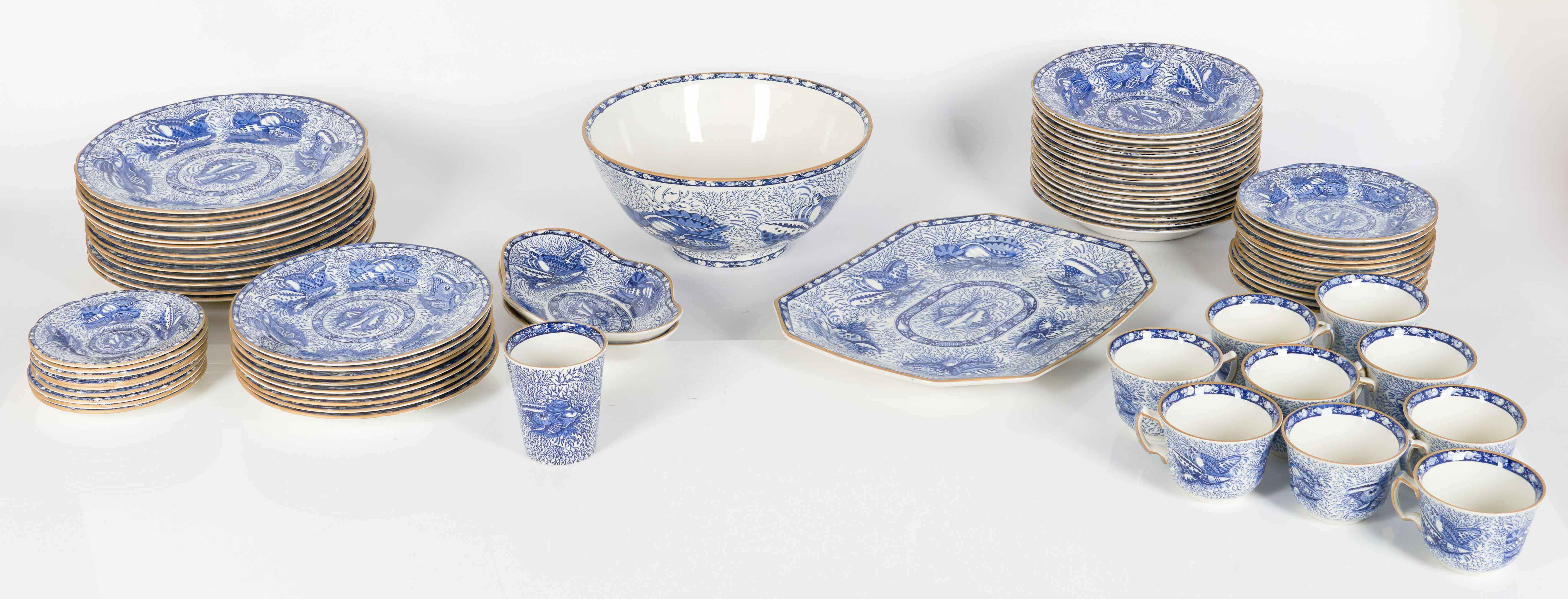 (73) Pcs Mottahedeh Blue Torquay