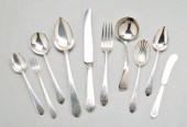 73 pieces sterling flatware, L