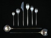 74 PIECES COHR STERLING FLATWA