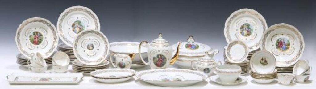 (76) FRENCH ASSEMBLED PORCELAIN