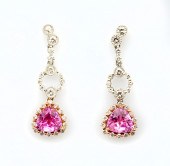 7.6 GRAM 18K PINK SAPPHIRE & D