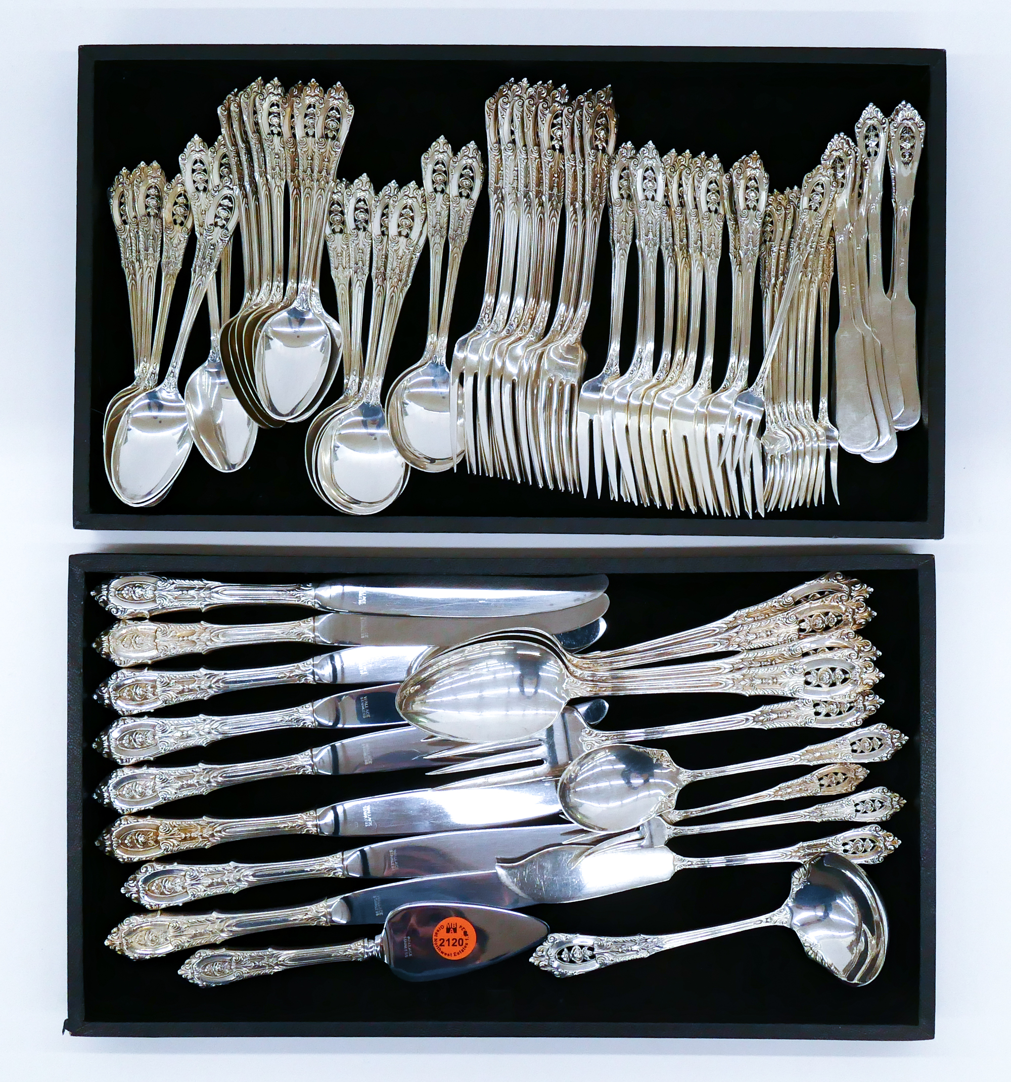 76pc Wallace ''Rosepoint'' Sterling
