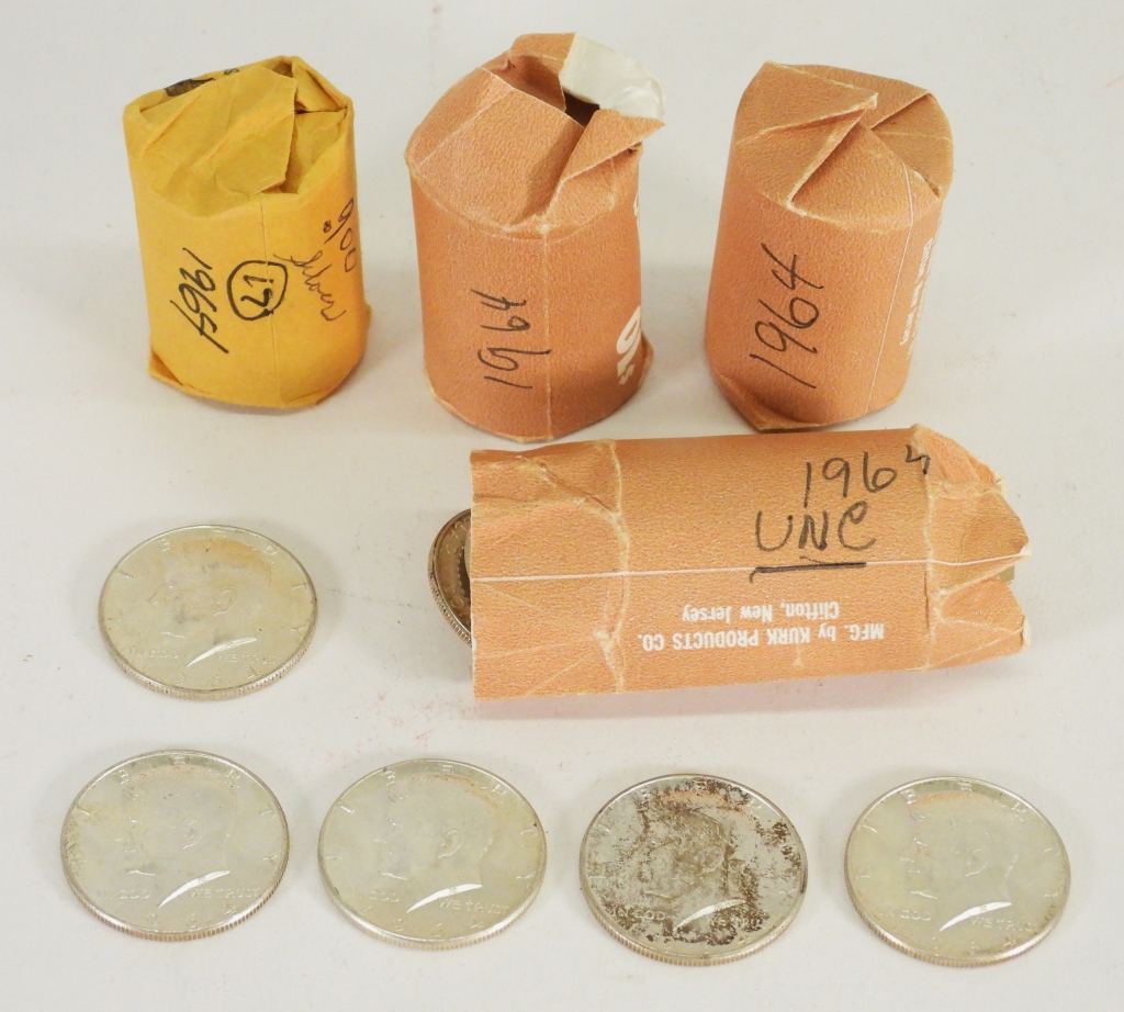 77 1964 KENNEDY SILVER HALF DOLLARS