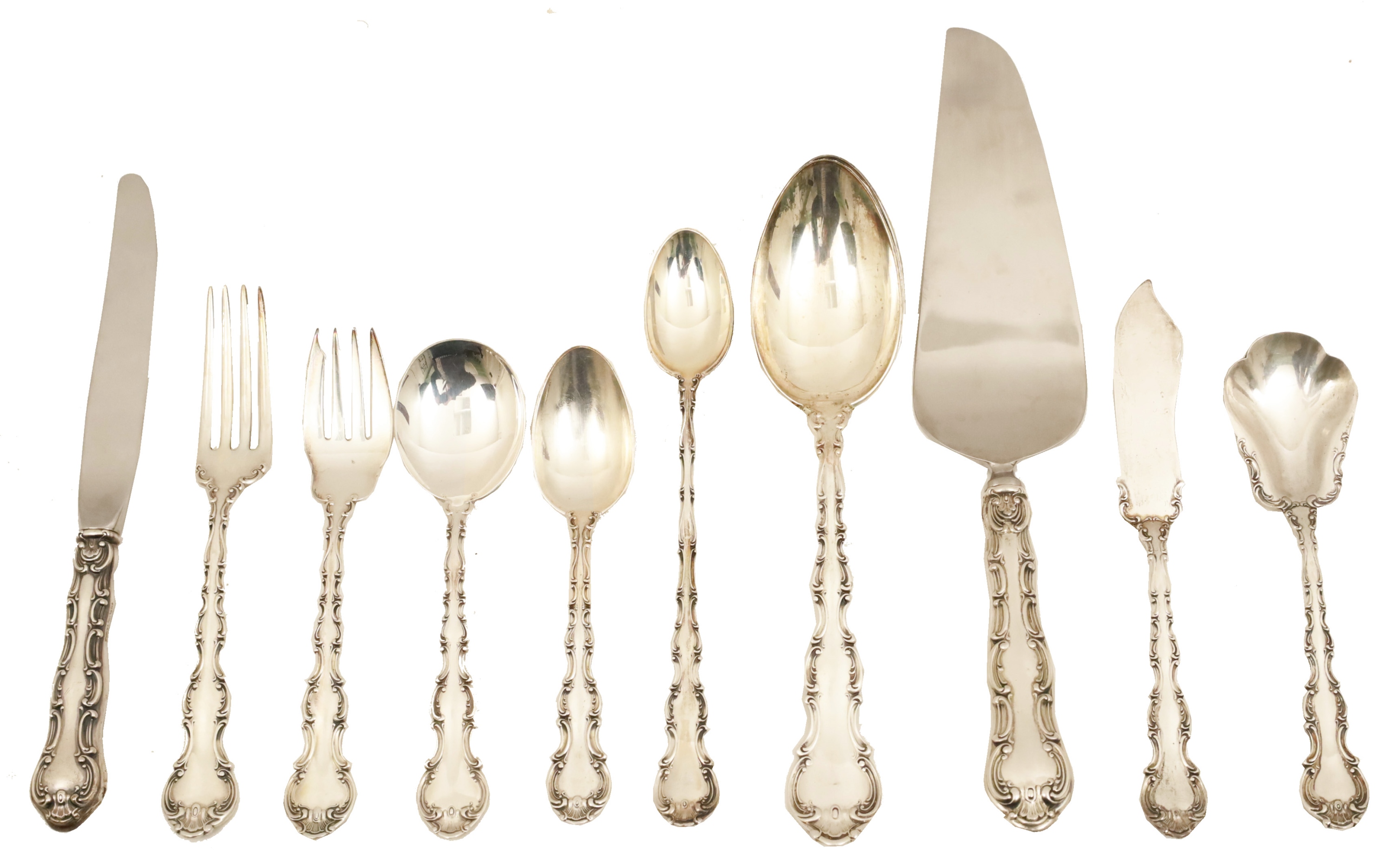 77 PCS GORHAM STRASBOURG STERLING