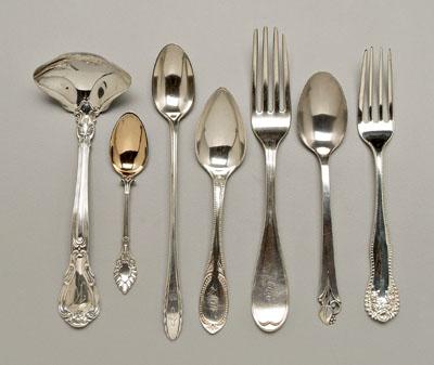 77 pieces sterling flatware: