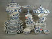 78 pcs Blue Onion pattern Meis