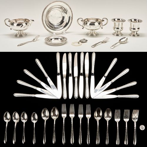 79 PCS. STERLING SILVER FLATWARE,