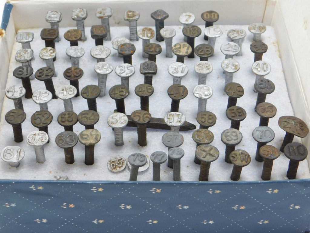 79PC RAILROAD DATE NAILS COLLECTION