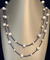 7MM-11MM LAPIS LAZULI AND WHIT