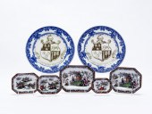 7PC, 19TH/20TH C. ENGLISH TRAN