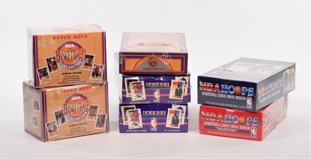 7PC 90-92 SKYBOX UPPER DECK HOOPS