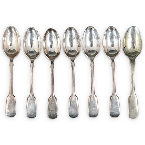 (7PC) ANTIQUE STERLING SILVER