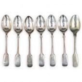 (7PC) ANTIQUE STERLING SILVER