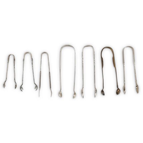 (7PC) ANTIQUE STERLING SILVER