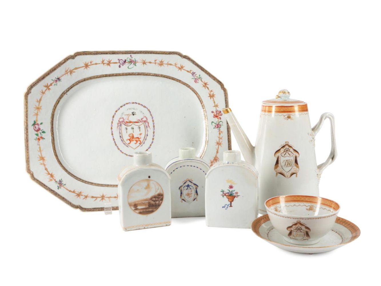 7PC CHINESE EXPORT ARMORIAL