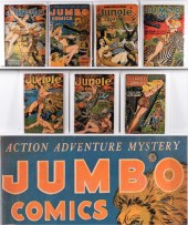 7PC FICTION HOUSE JUNGLE COMIC