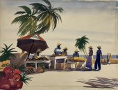 7PC. FLORIDA ART LOT: 1) Eliza