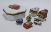 7PC FRENCH LIMOGES PORCELAIN T