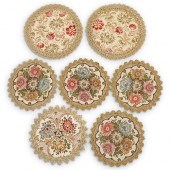 (7PC) FRENCH NEEDLEPOINT TRIVE
