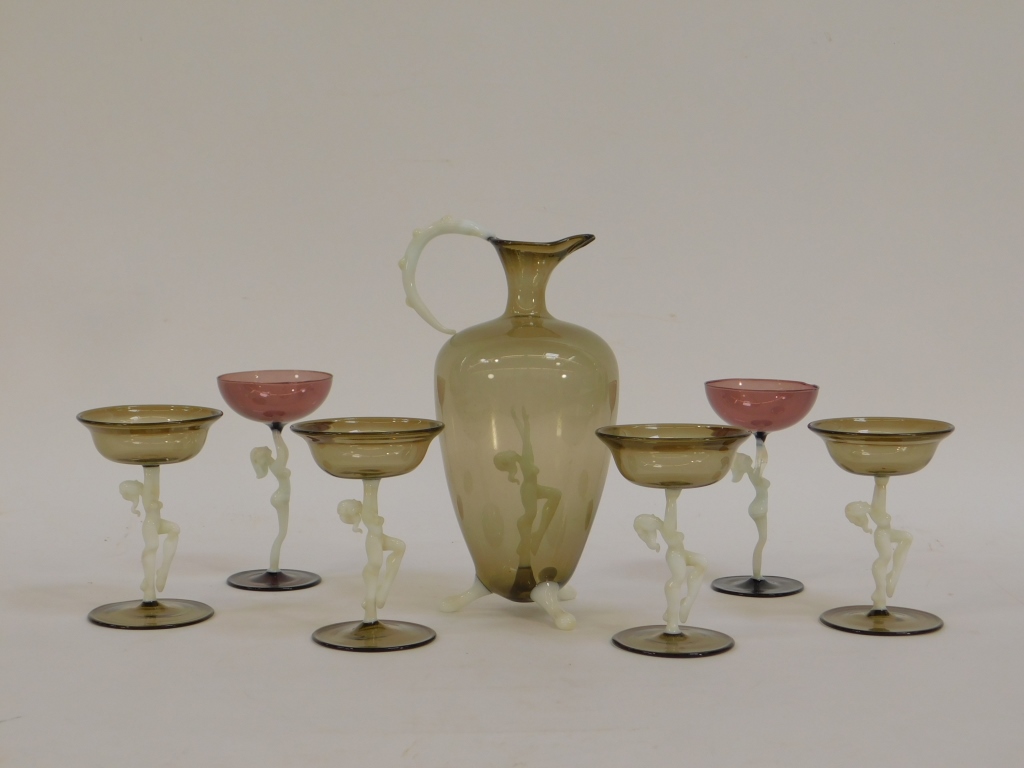 7PC FRITZ LAMPL BIMINI NUDE ART