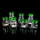 7PC GUZZINI PLASTIC CONTAINERS