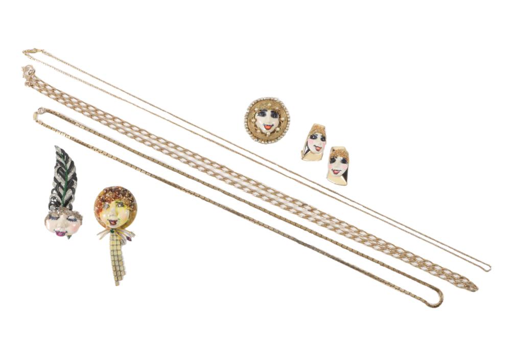 7PC JEWELRY GROUP: MIRIAM HASKELL