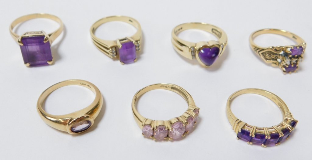 7PC LADY'S ESTATE 14K GOLD RING