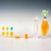 7PC LALIQUE CRYSTAL PERFUME BO