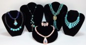 7PC NATIVE AMERICAN STYLE TURQ