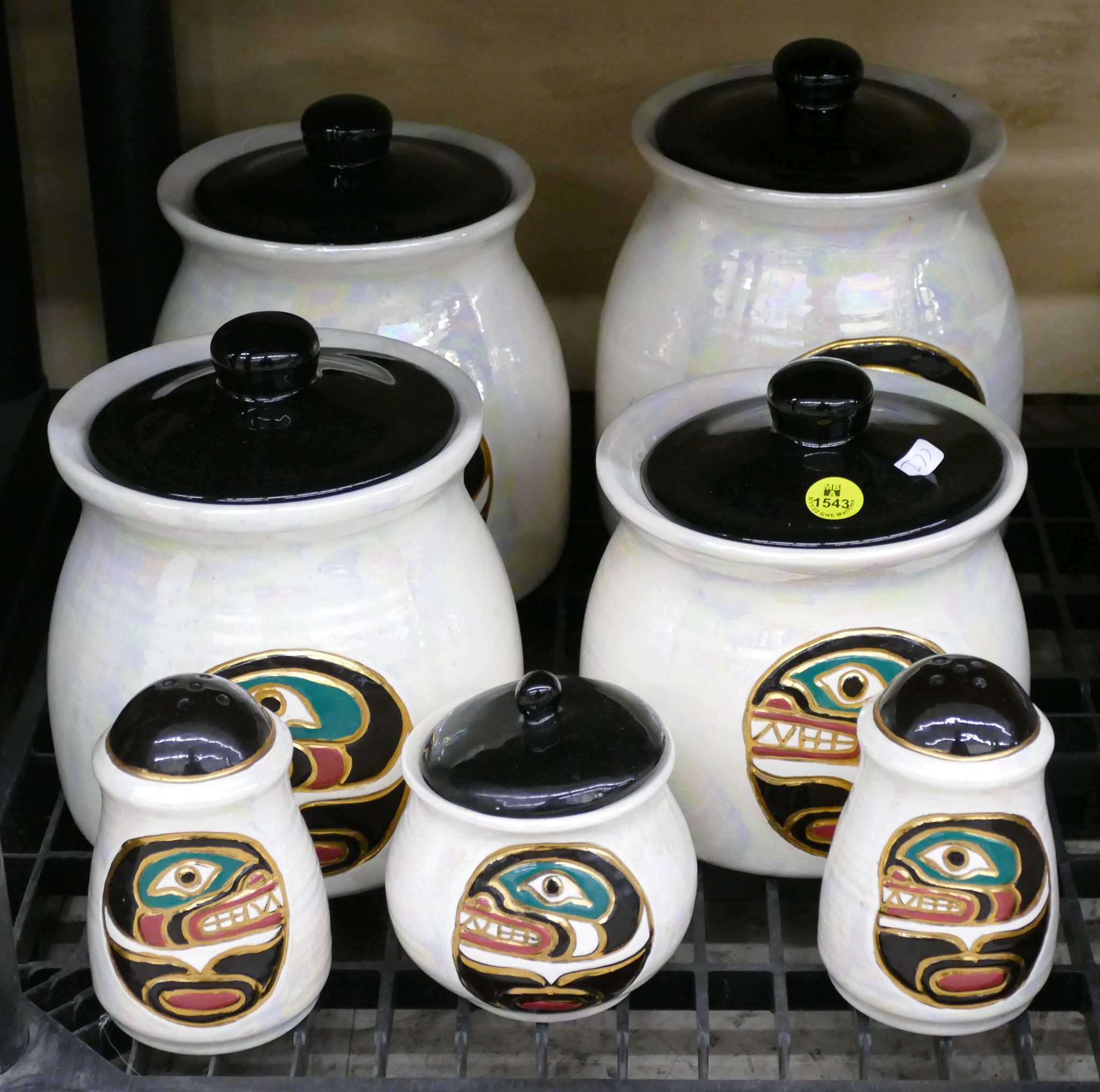 7pc Native Themed Canister Set