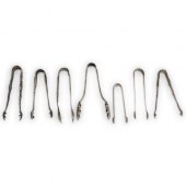 (7PC) ORNATE STERLING TONG GRO