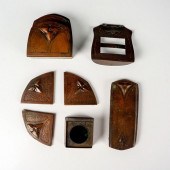 7PC ROYCROFT DESK ACCESSORIES