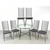7pc SALTERINI Black Iron Dinin