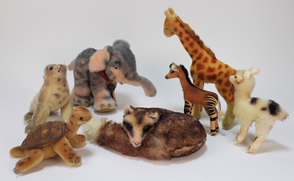 7PC STEIFF ASSORTED ZOO ANIMAL