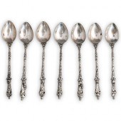 (7PC) STERLING FIGURAL SPOON S