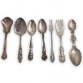 (7PC) STERLING FLATWARE GROUPI