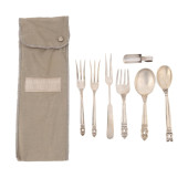 7PC STERLING SILVER FLATWARE,