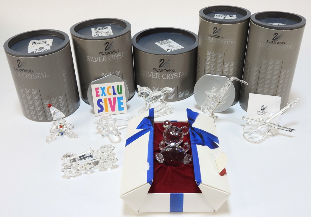 7PC SWAROVSKI ASSORTED FIGURE GROUP