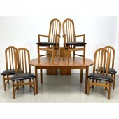7pc Teak NORDIC Modern Dining