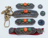 7PC TIBETAN SILVER ALLOY CEREM