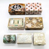 7PC VINTAGE MOTHER OF PEARL DE