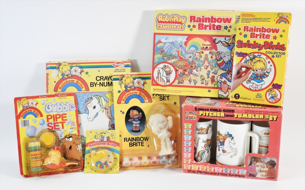 7PC VINTAGE RAINBOW BRITE NOVELTY