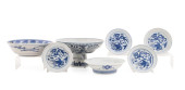 7PCS CHINESE BLUE AND WHITE FL