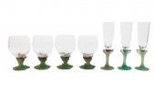 7PCS DAUM PATE DE VERRE & COLO