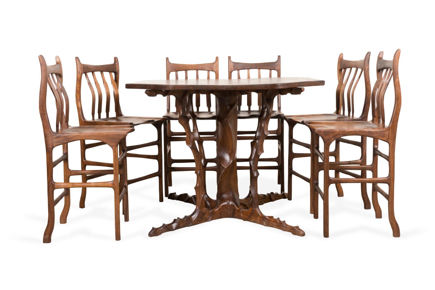 7PCS JOHN W. WILLIAMS BUBINGA